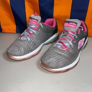 Skechers Skech-Air-Deluxe 81195L girl Size 5 Gray Multi Color women size 6.5-7